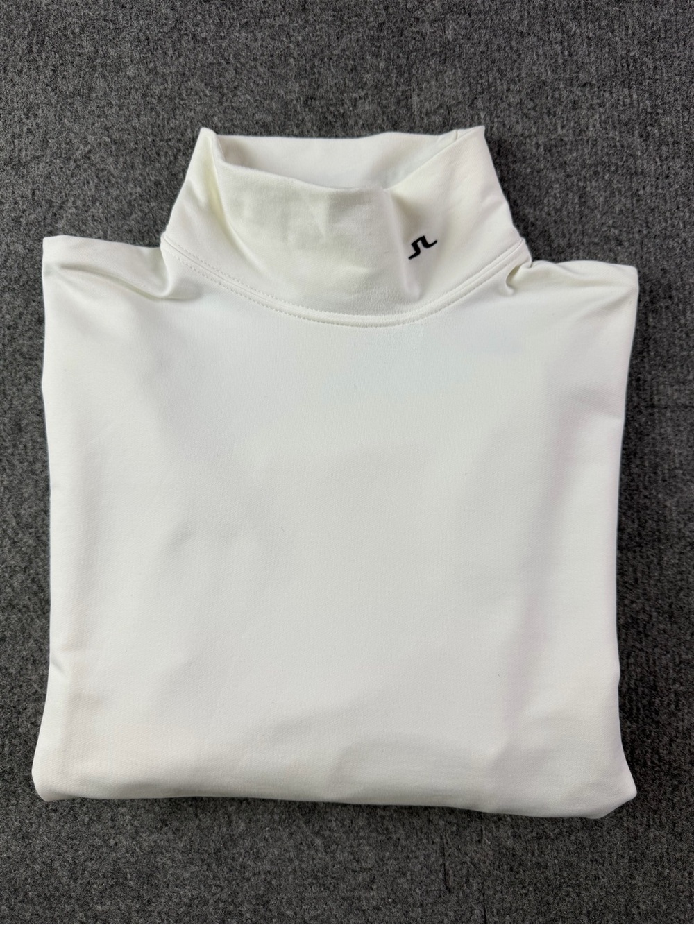 J Lindeberg Ellis Compression Mens Long Sleeve Golf Base Layer Sz L White/Black